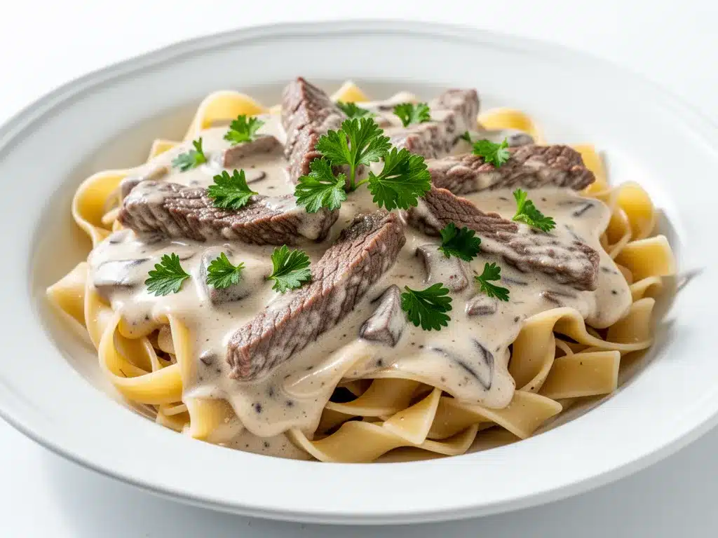 Classic Beef Stroganoff: Easy 30-Minute Dinner 4 30-Minute Beef Stroganoff preparation steps