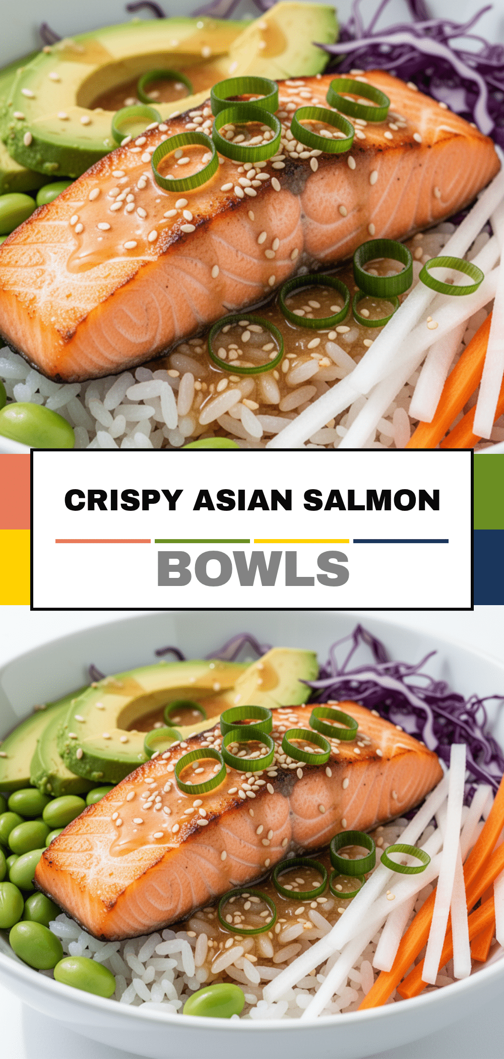 Asian Salmon Bowls: 5-Ingredient Healthy 30-Minute Dinner 5 Asian Salmon Bowls recipe