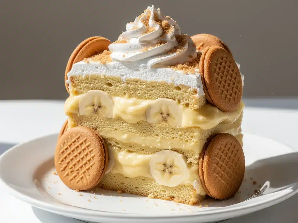 banana pudding layer cake - featured image