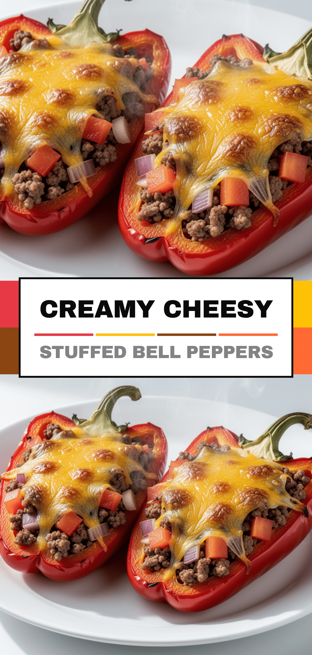 Cheesy Ground Beef Stuffed Bell Peppers: Easy 30 Min Meal 5 cheesy ground beef stuffed bell peppers recipe