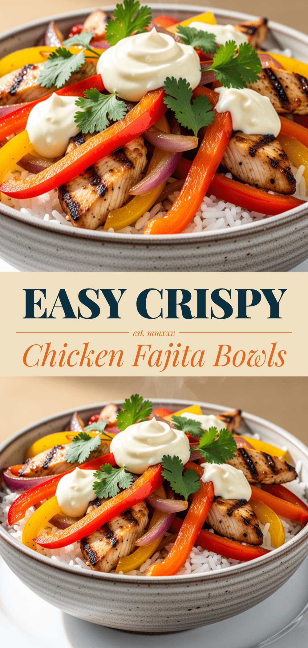 Chicken Fajita Bowls: Easy Weeknight Dinner 5 Chicken Fajita Bowls recipe