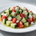 Chopped Cucumber Tomato Feta Salad - featured image