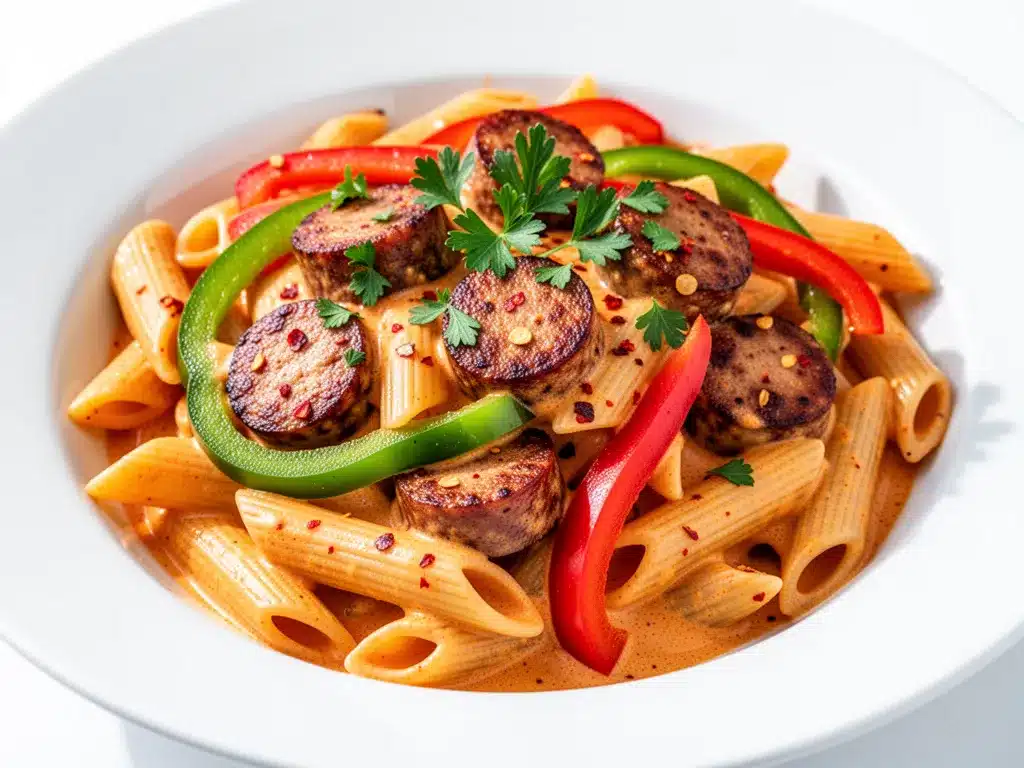 Creamy Cajun Sausage Pasta: Easy 30-Minute Dinner 4 creamy cajun sausage pasta preparation steps