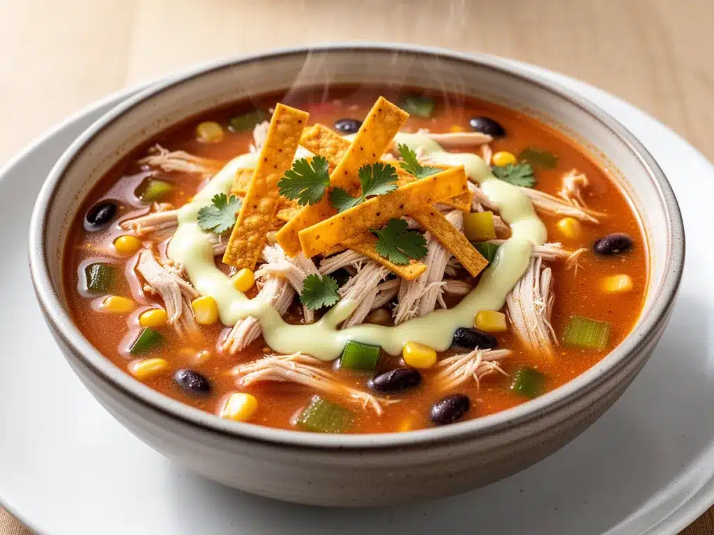 Crockpot Chicken Tortilla Soup: Easy 30-Minute Dinner 4 Crockpot Chicken Tortilla Soup preparation steps