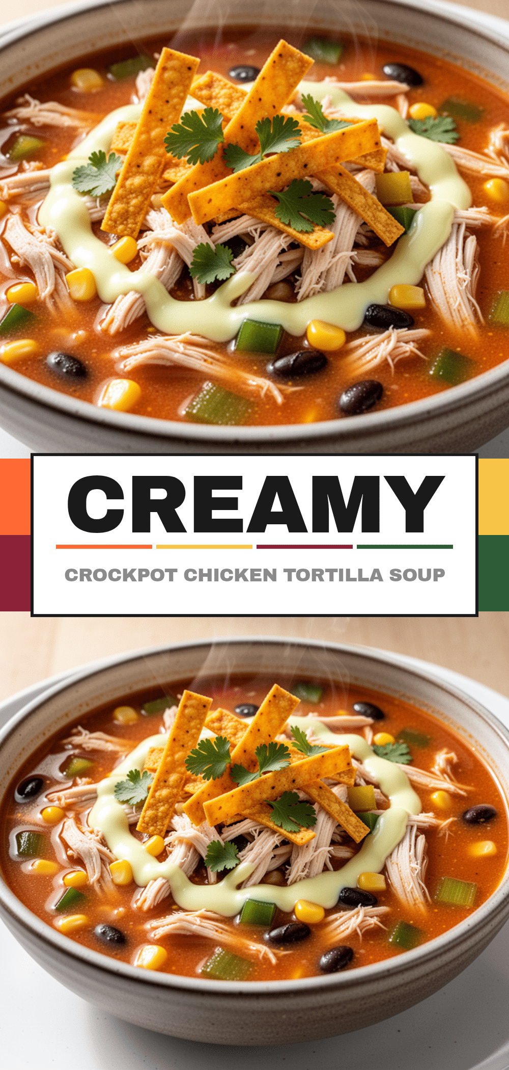 Crockpot Chicken Tortilla Soup: Easy 30-Minute Dinner 5 Crockpot Chicken Tortilla Soup recipe
