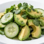 cucumber avocado salad - featured image