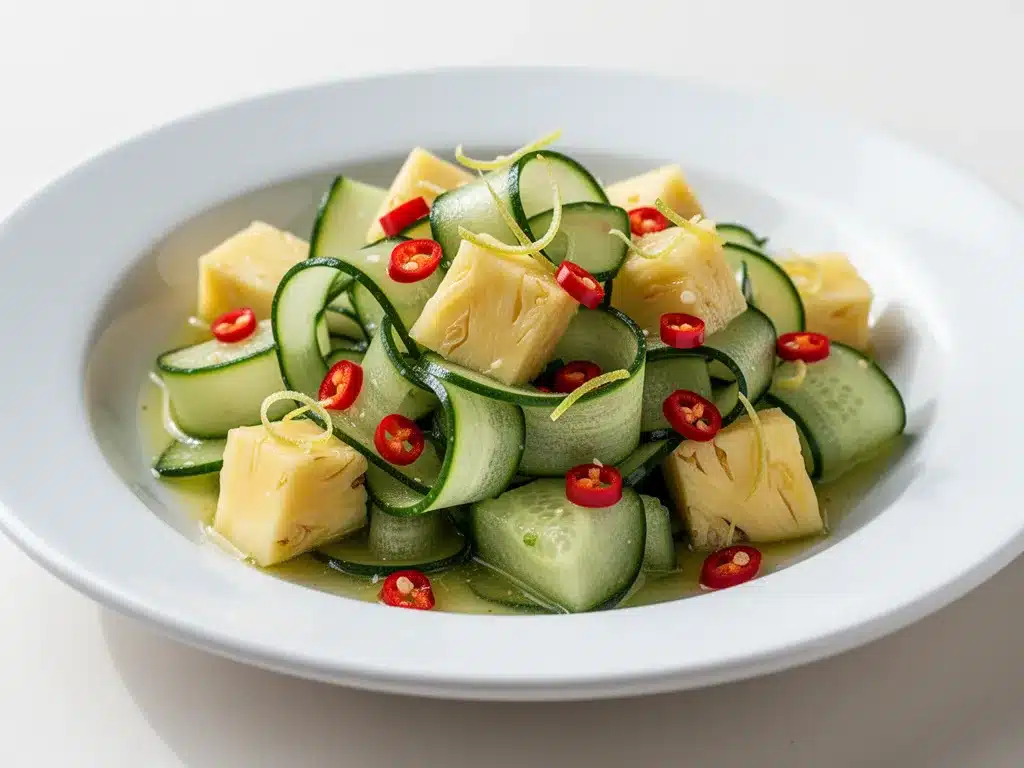 Cucumber Pineapple Salad: Easy Spicy Summer Side 4 Cucumber Pineapple Salad preparation steps
