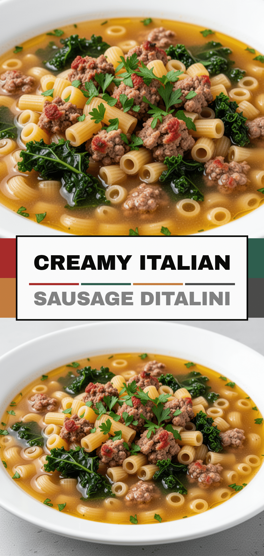 Ditalini Pasta Soup with Italian Sausage: Easy Hearty Winter Dinner 5 ditalini pasta soup with italian sausage recipe