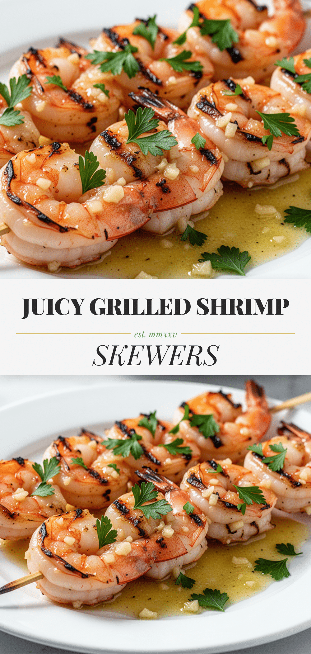 Garlic Butter Grilled Shrimp Skewers: Easy 10-Minute Dinner 5 Garlic Butter Grilled Shrimp Skewers recipe