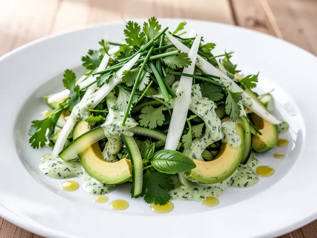 Green Goddess Salad: 5-Ingredient Healthy Herb Salad 4 Green Goddess Salad preparation steps