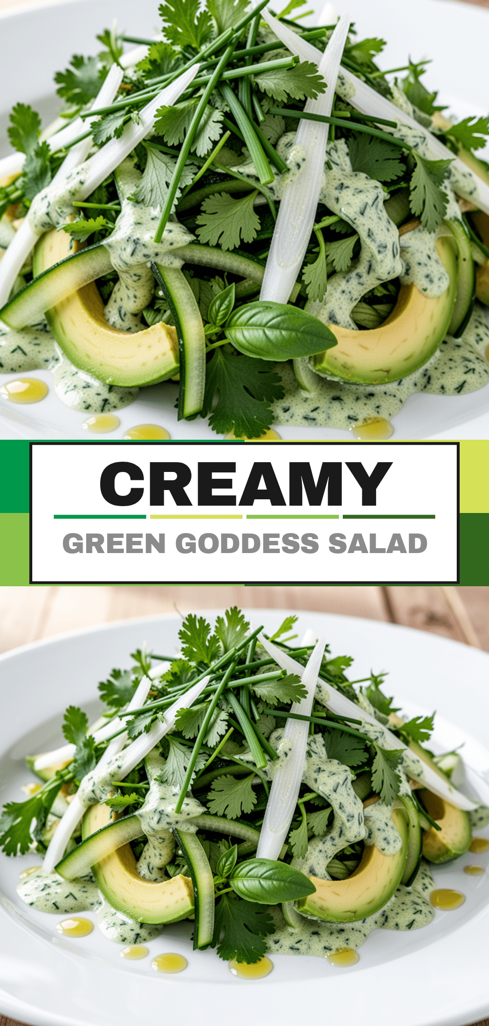 Green Goddess Salad: 5-Ingredient Healthy Herb Salad 5 Green Goddess Salad recipe