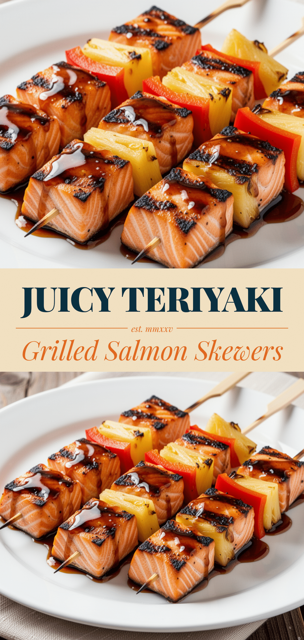 Grilled Salmon Skewers: Best Easy Labor Day Dinner 5 Grilled Salmon Skewers recipe