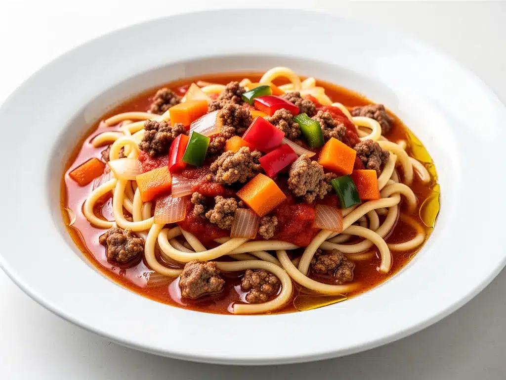 Ground Beef Goulash with Egg Noodles: Easy 30-Minute Weeknight Dinner 4 Ground Beef Goulash with Egg Noodles preparation steps