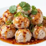 ground chicken meatballs - featured image
