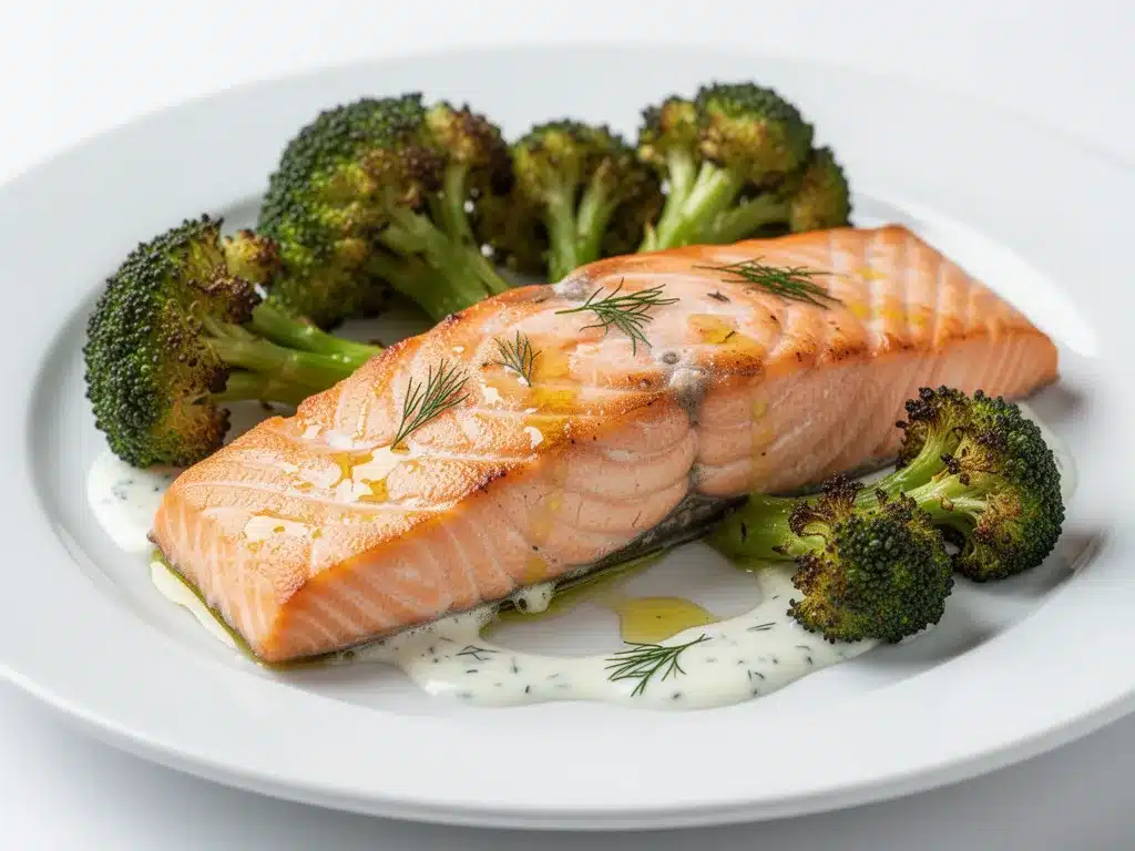 Healthy Baked Salmon with Broccoli: Best High Protein Dinner 4 healthy baked salmon with broccoli preparation steps