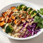 healthy vegetarian buddha bowl - featured image