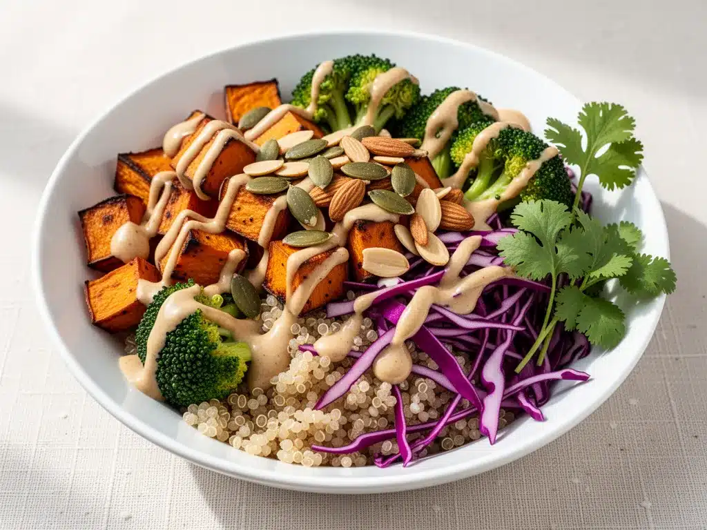 Healthy Vegetarian Buddha Bowls: 5-Ingredient Nutritious Lunch 4 healthy vegetarian buddha bowl preparation steps