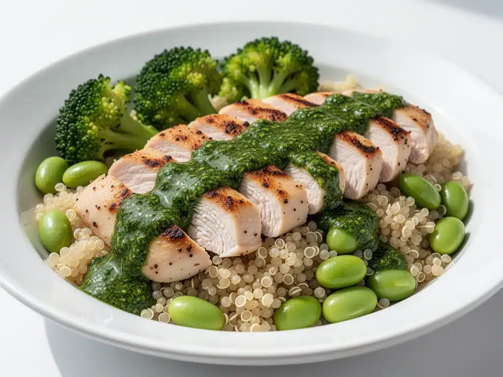High Protein Chicken and Quinoa Power Bowls: 5 Easy Healthy Meal Prep 4 High Protein Chicken and Quinoa Power Bowls preparation steps