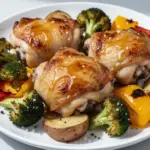 honey mustard sheet pan chicken - featured image