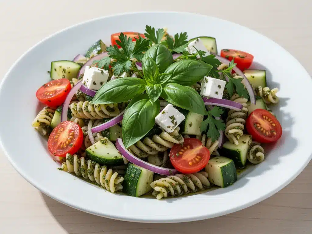 Labor Day Cold Pasta Salad: Easy Italian Herb Vinaigrette 4 Labor Day Cold Pasta Salad preparation steps