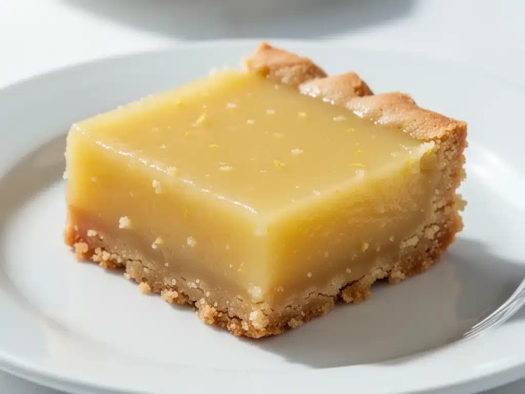 Lemon Bars: Best Easy Shortbread Crust Recipe 4 lemon bars with buttery shortbread crust preparation steps