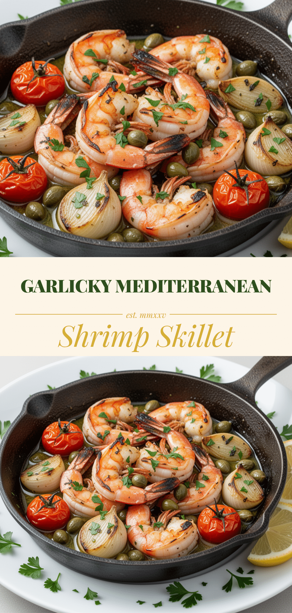 Mediterranean Shrimp Skillet: Easy 15 Min Garlic Dinner 5 Mediterranean Shrimp Skillet recipe