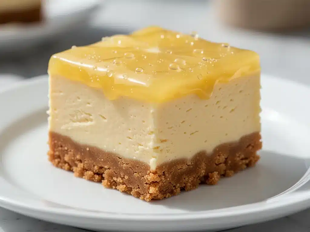 No-Bake Lemon Cheesecake Bars: 5-Ingredient Summer Dessert 4 no-bake lemon cheesecake bars preparation steps