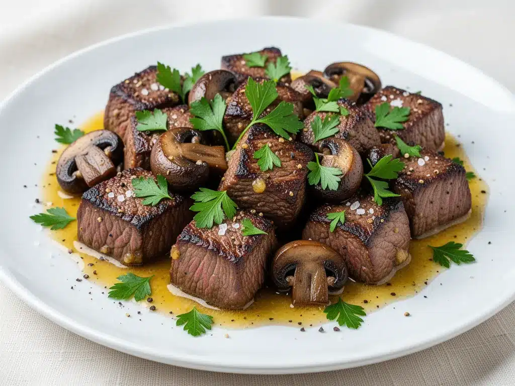 One-Pan Garlic Butter Steak Bites: Easy 15-Minute Dinner 4 one-pan garlic butter steak bites preparation steps