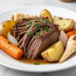 slow cooker beef pot roast - featured image