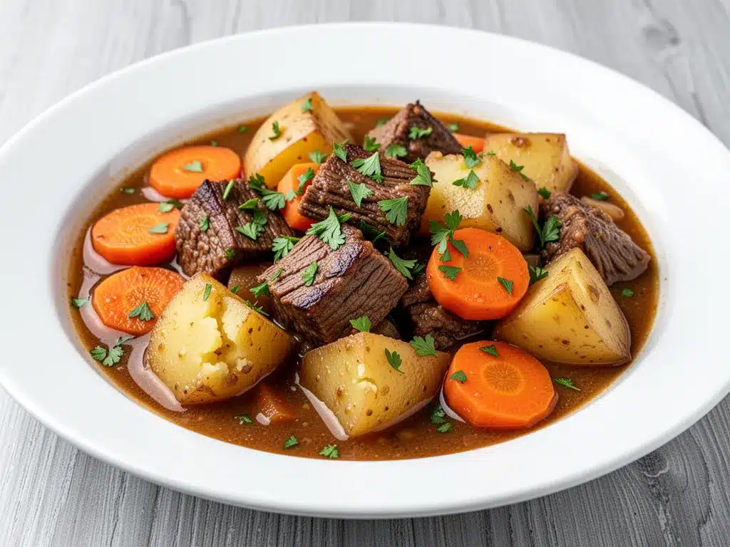 Slow Cooker Beef Stew: Easy 30-Minute Comfort Food 4 slow cooker beef stew preparation steps