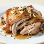 slow cooker honey garlic chicken - featured image