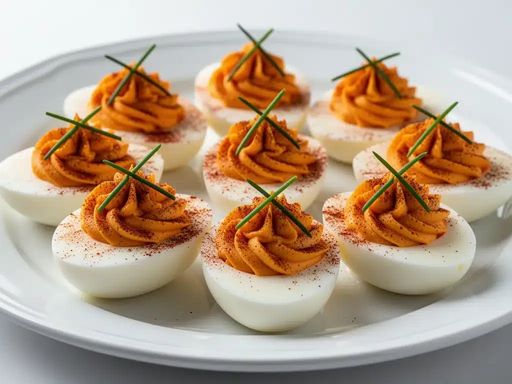 Smoky Deviled Eggs: 3-Ingredient Labor Day Appetizer 4 smoky deviled eggs preparation steps