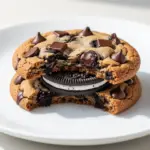 soft oreo stuffed chocolate chip cookies - featured image
