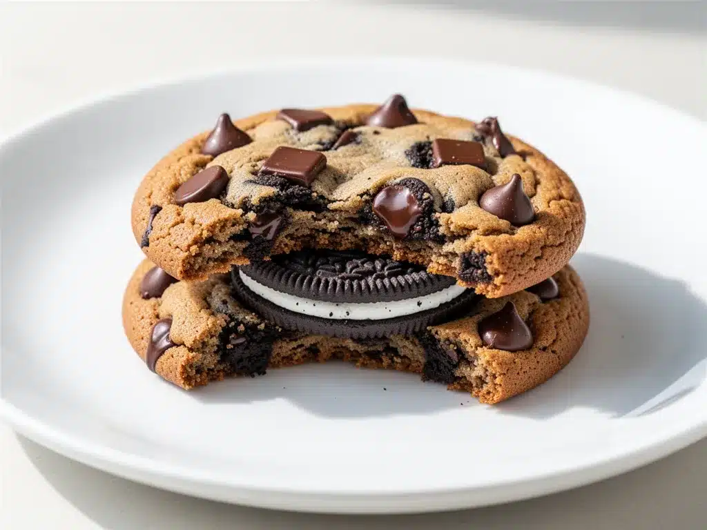 Best Soft Oreo Stuffed Chocolate Chip Cookies: Easy Recipe 4 soft oreo stuffed chocolate chip cookies preparation steps