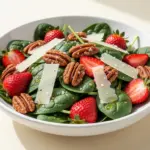 Spring Strawberry Spinach Salad - featured image