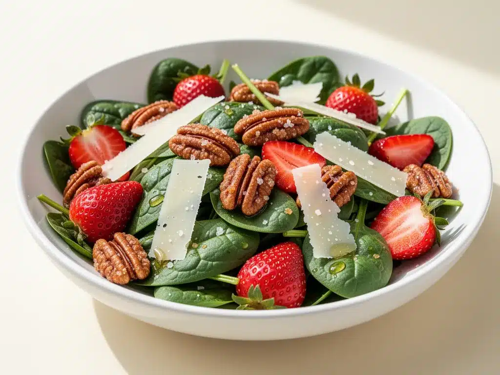 Spring Strawberry Spinach Salad: 5-Min Easy Light Lunch 4 Spring Strawberry Spinach Salad preparation steps