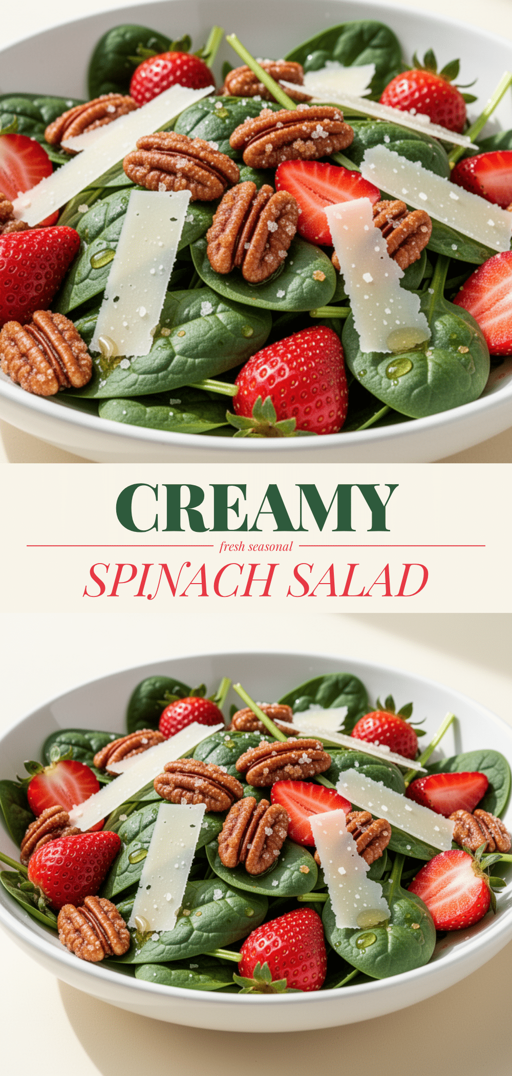 Spring Strawberry Spinach Salad: 5-Min Easy Light Lunch 5 Spring Strawberry Spinach Salad recipe
