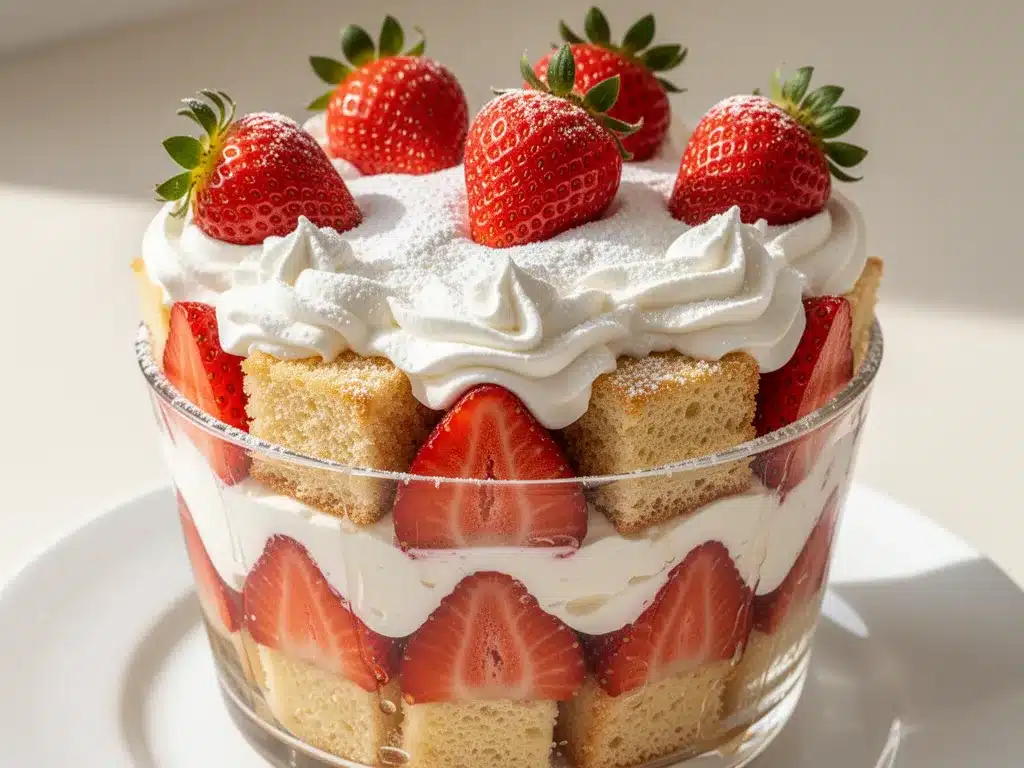 Strawberry Shortcake Trifle: Best No-Bake Summer Dessert 4 Strawberry Shortcake Trifle preparation steps