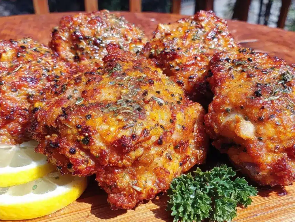 Air Fryer Lemon Pepper Chicken Thighs - featured image
