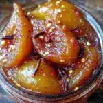 Budget-Friendly Canned Spiced Honey Bourbon Pears - featured image