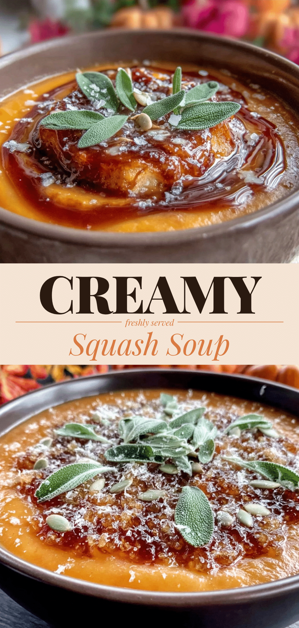 Butternut Squash Soup with Brown Butter Sage: 5-Step Autumn Feast 5 Butternut Squash Soup with Brown Butter Sage recipe