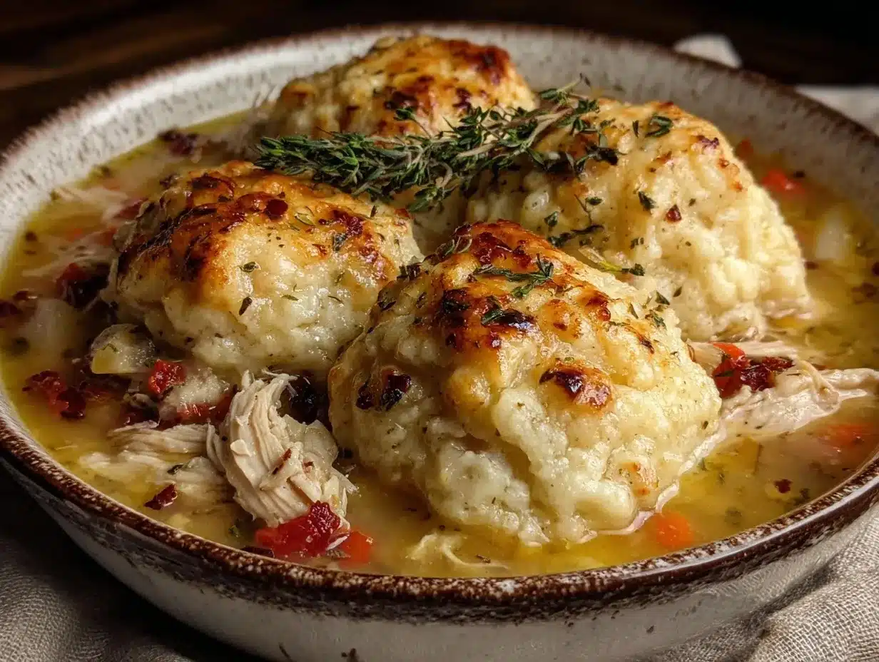 Foolproof Chicken and Dumplings: Fluffy Drop Biscuits 4 chicken and dumplings preparation steps