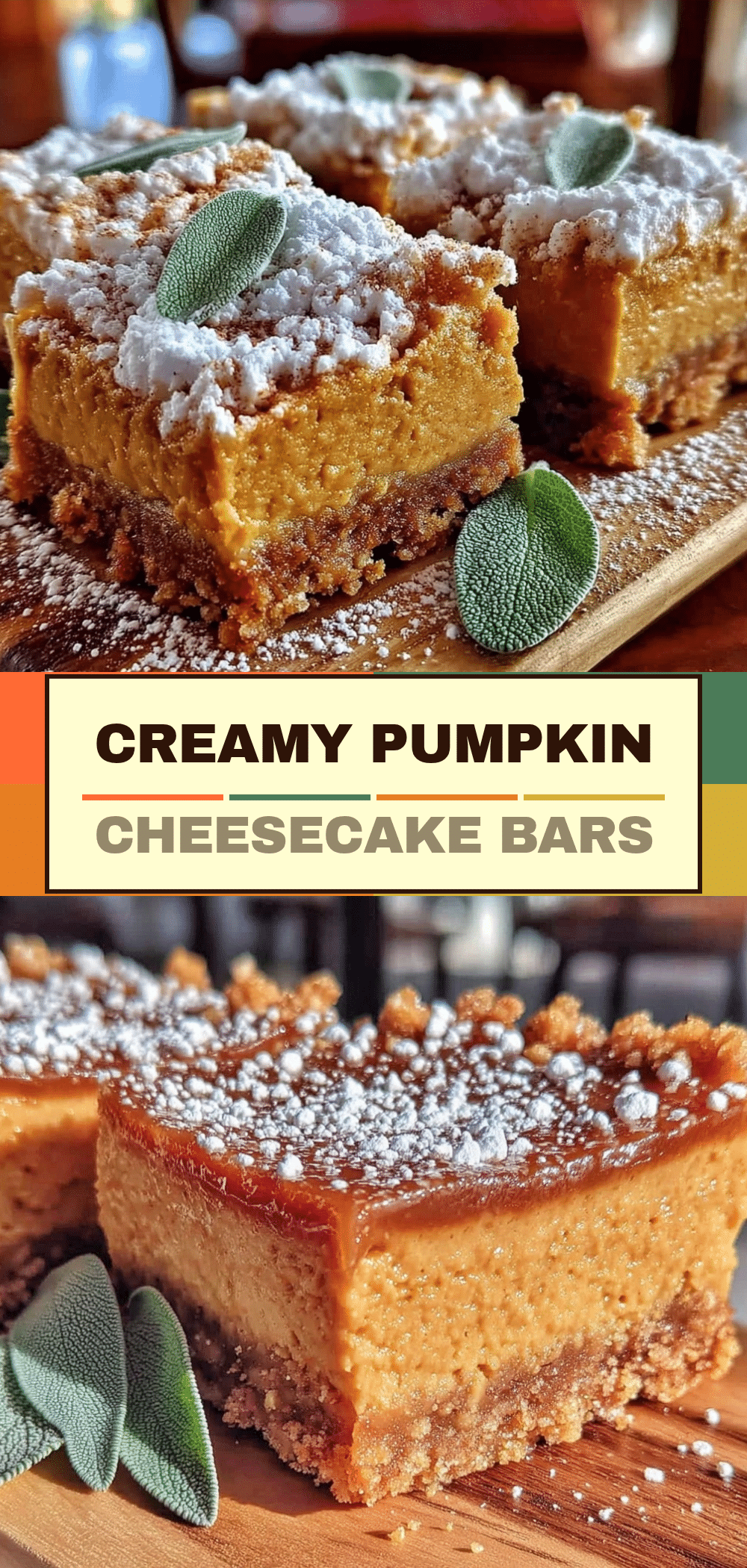Creamy Fall Pumpkin Cheesecake Bars 5 creamy fall pumpkin cheesecake bars recipe