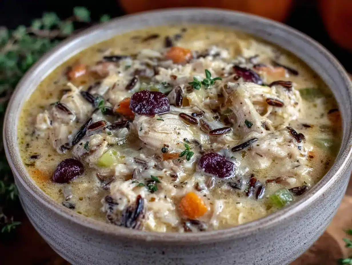 Creamy One Pot Chicken and Wild Rice Soup: Easy 30-Min Meal 4 creamy one pot chicken and wild rice soup preparation steps