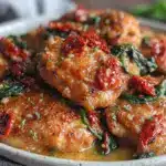 creamy tuscan garlic chicken - featured image