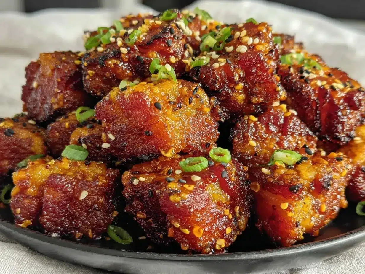 Crispy Honey Sriracha Pork Belly Bites: 20-Min Dinner 4 Crispy Honey Sriracha Pork Belly Bites preparation steps