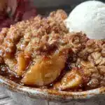 easy fall cinnamon apple crisp - featured image
