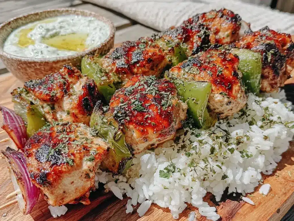 Easy Grilled Chicken Skewers - featured image