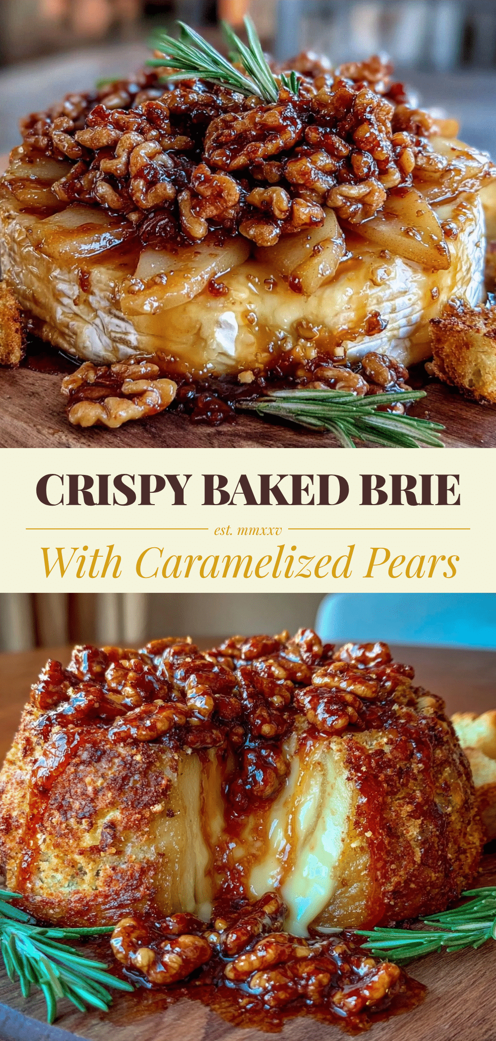 Fall Baked Brie with Caramelized Pears: The One to Make When You Need to Take Care of Yourself 5 fall baked brie with caramelized pears recipe