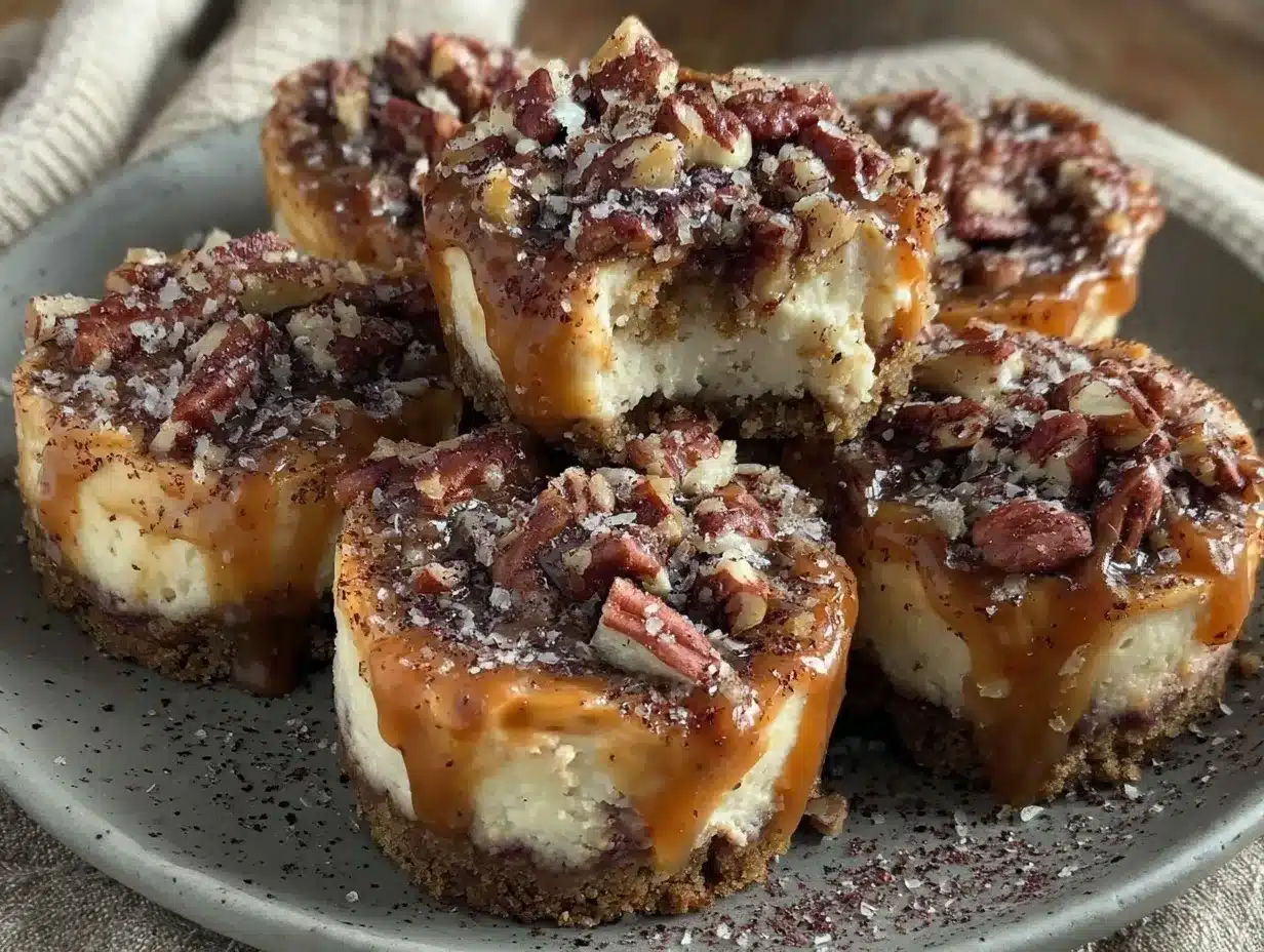 Maple Pecan Mini Cheesecake Bites: 10 Easy GF Dairy-Free Fall Bites 4 Maple Pecan Mini Cheesecake Bites preparation steps